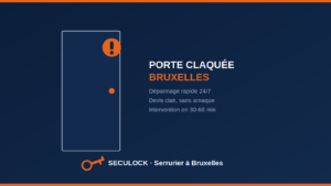 porte claquée à Bruxelles
